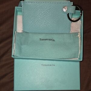 Tiffany & Co. Aqua Leather Key Holder
